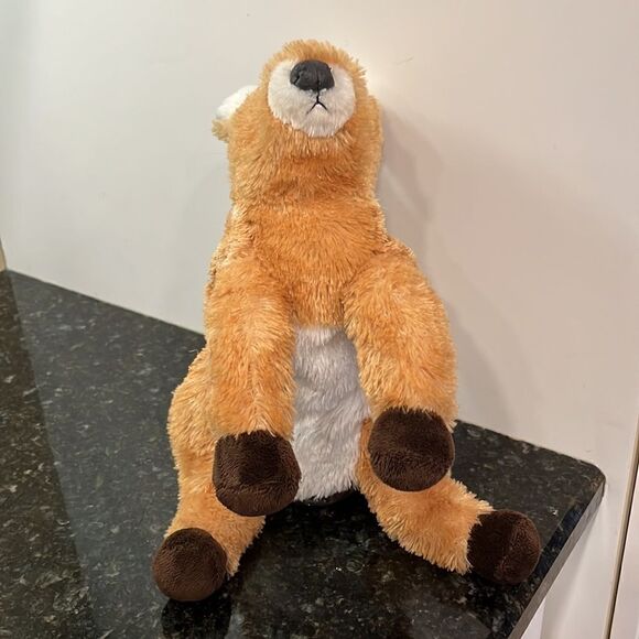 AURORA PLUSH FULL BODY BABY FAWN PUPPET, 11 IN. SOFT & HUGGABLE! - Picture 3 of 8